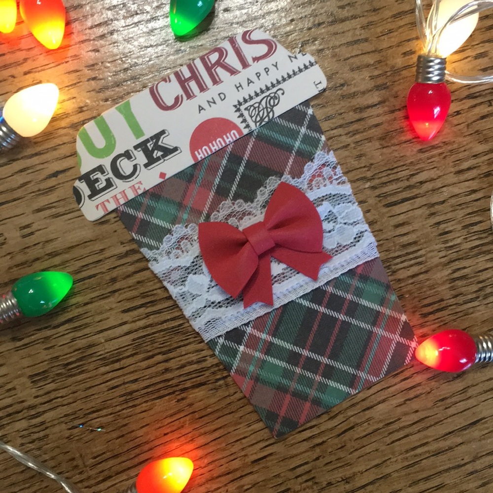 Coffee cup gift card holder